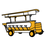 Pedal Pub Cartoon Bike